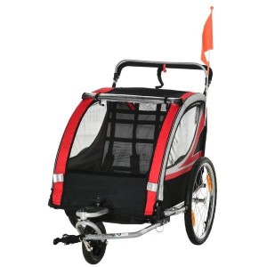 Dviračio priekaba - vežimas vaikams 2-in-1